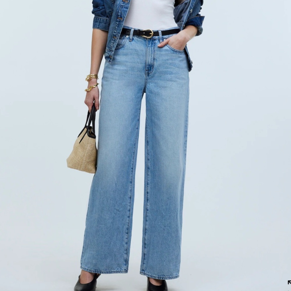 Madewell Superwide-Leg Jeans in Ahern Wash: Airy Denim Edition